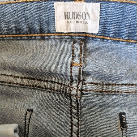 Hudson Nico Super Skinny Jeans with White Design - Picture 11 of 12